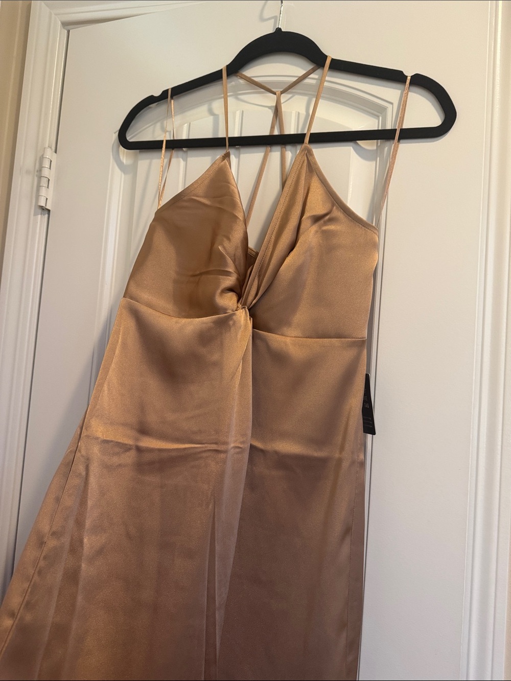NWT Express Satin Twist Front Slip Dress Size S - Picture 3 of 5